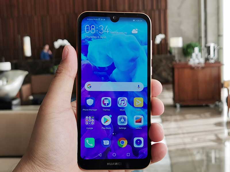 نمایی از صفحه نمایش گوشی موبایل هواوی مدل Huawei Y5 2019